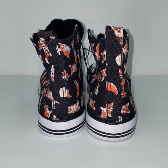 🔥Hot topic woman's corgi print high tops New - Picture 4 of 6